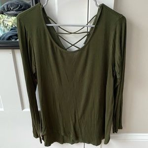 Cute Olive Green Soft Shirt